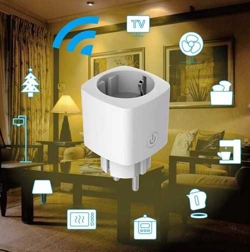 Inteligentne gnizadko z wifi, watomierz, timer, licznik Smart TUYA 16A