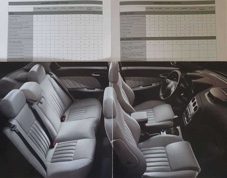 2 Catálogos automóvel Alfa Romeo 156 - Ano 2002