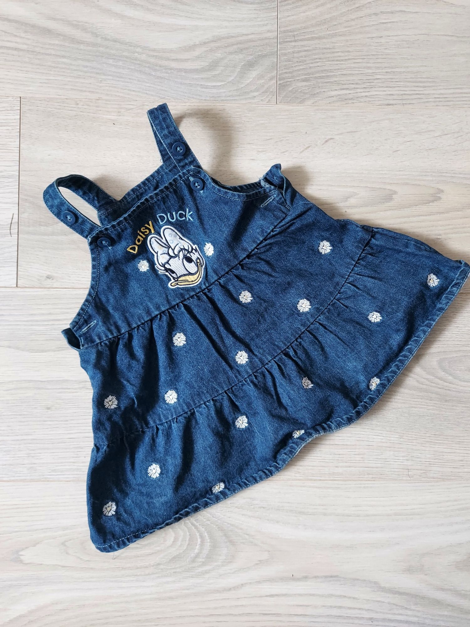 Sukienka niemowlęca | jeans | 6-9 miesięcy