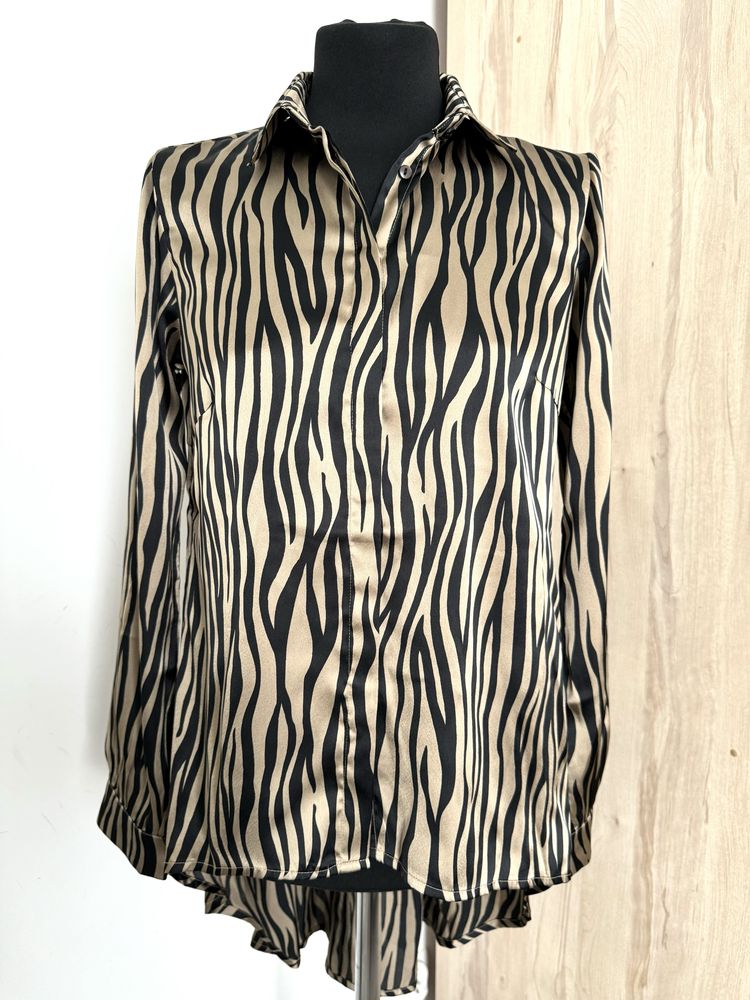 Bodyflirt satynowa bluzka Zebra print
