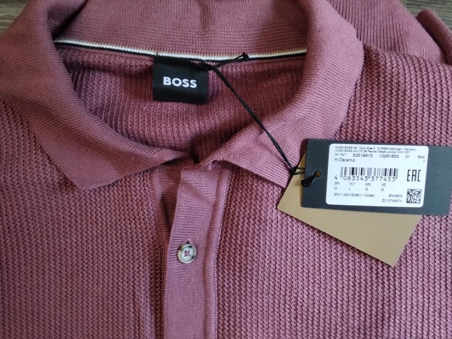 Чоловіча футболка поло BOSS L, оригінал