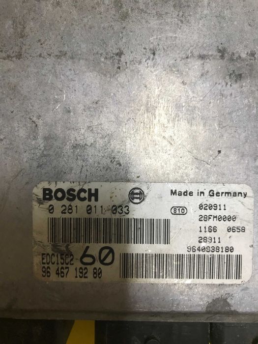 Блок управління двигуном Citroen C8 0281011033 9646719280