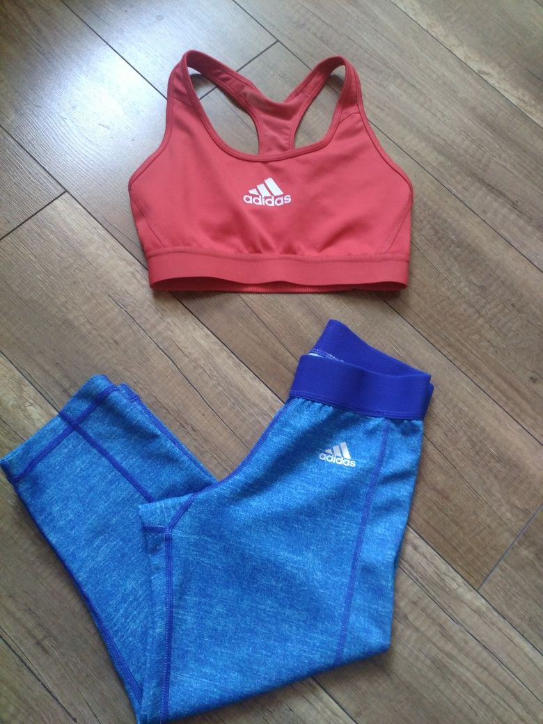 Komplet do ćwiczeń na fitness marki Adidas rozm XS/S