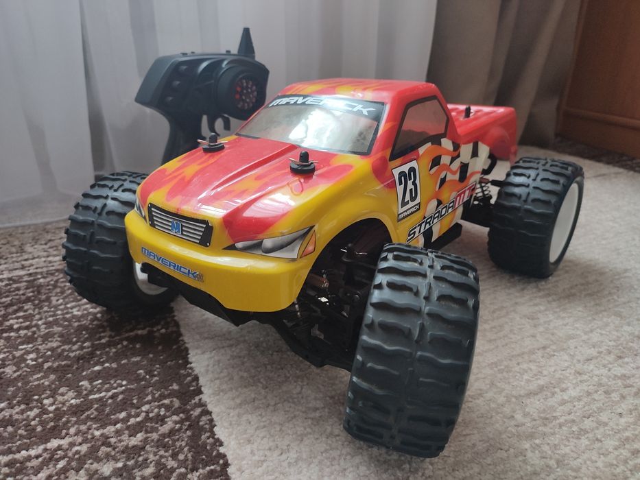 RC  HPI Maverick Strada MT 1/10 Brontosaurus  60км/г машинка модель