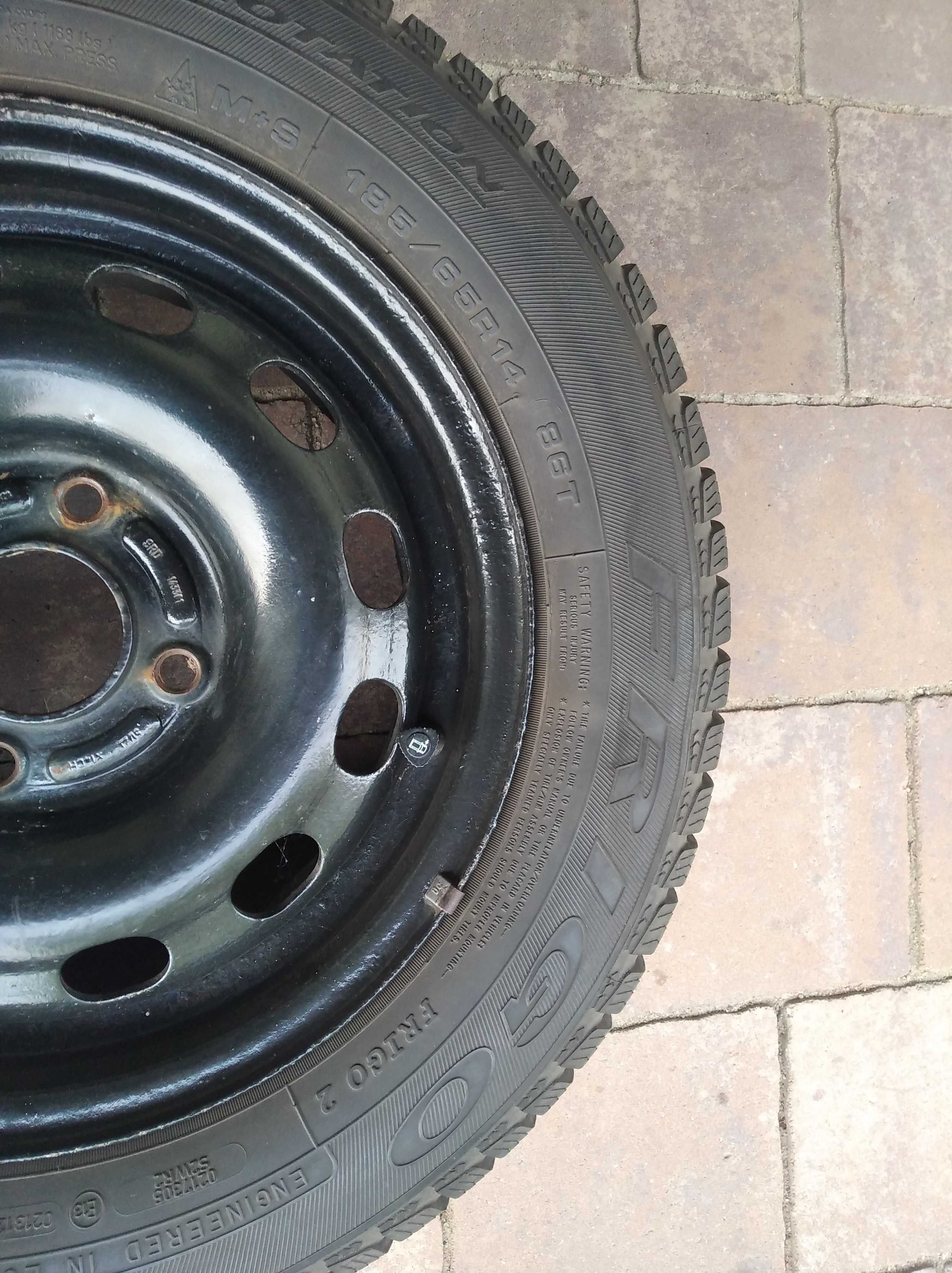 Koła opony zimowe Dębica 185/65R14 7mm 4x108 Ford