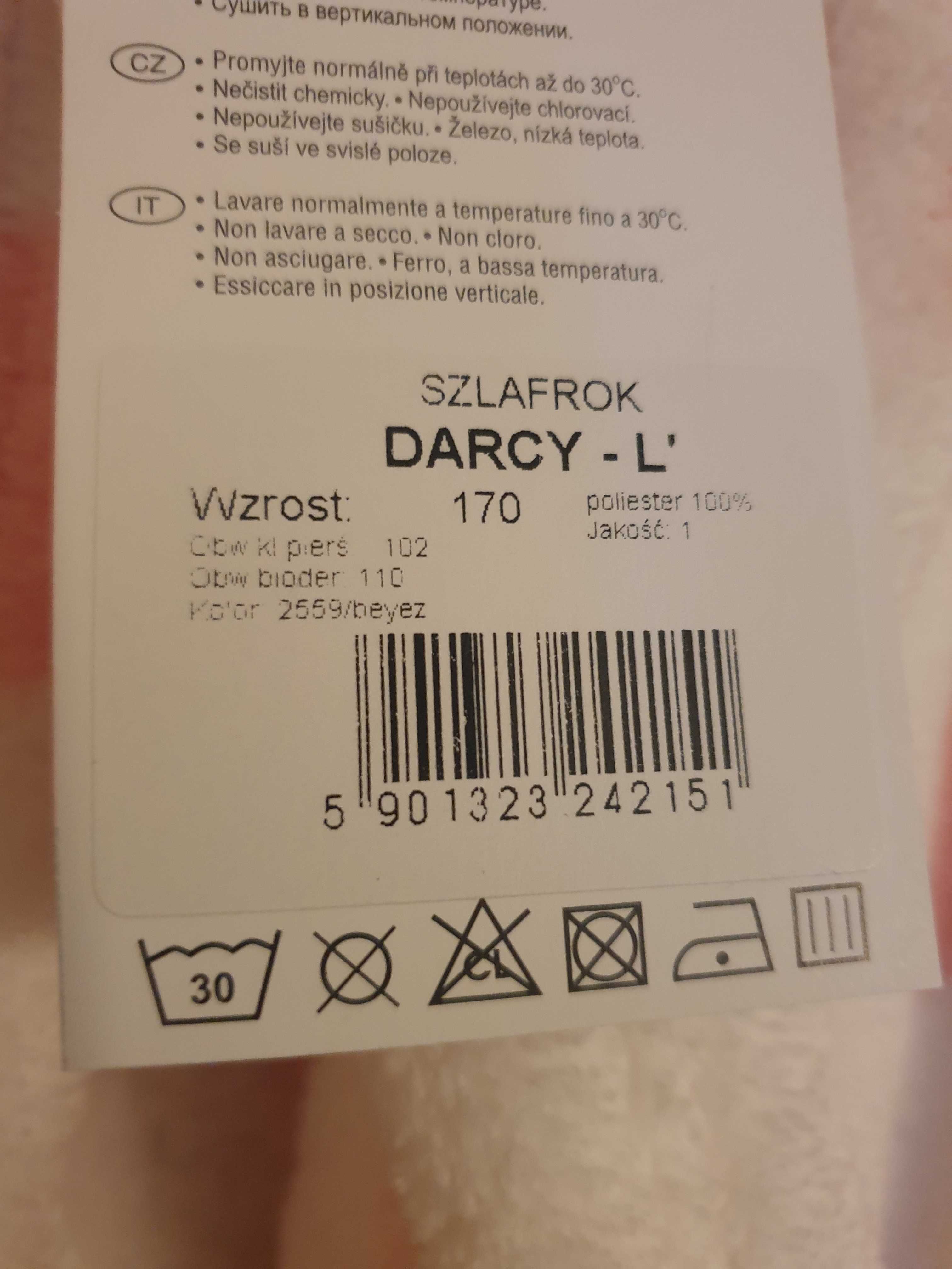 NOWY! Szlafrok L&L (polski producent) model Darcy rozmiar L