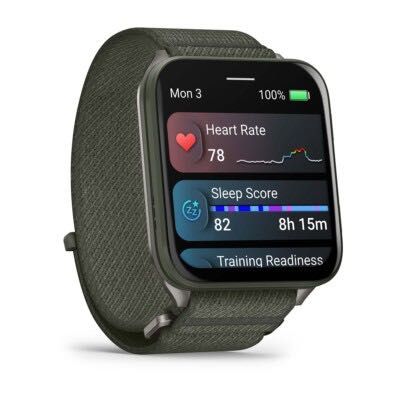 Garmin Venu X1 Moss Titanium Caseback Moss ComfortFit 010-02980-03
