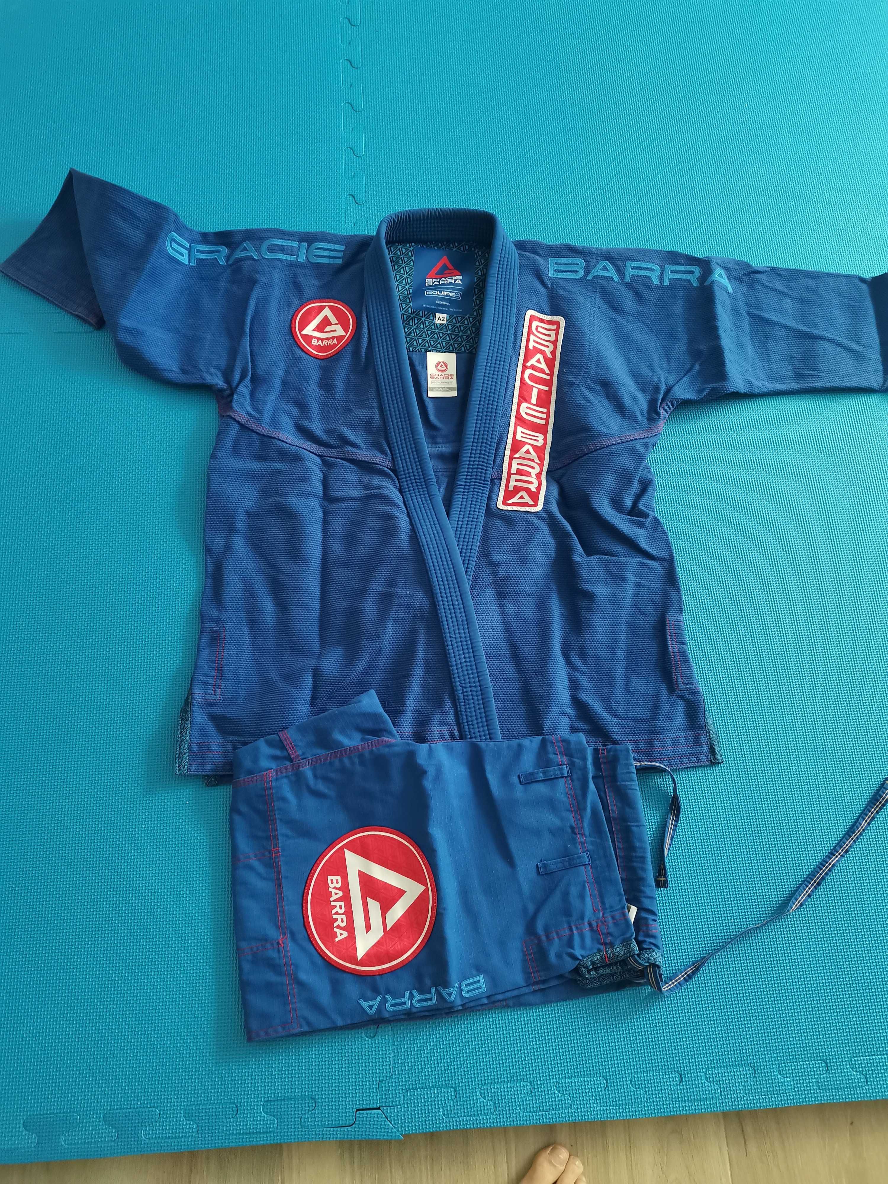 Kimono bjj Gracie Barra A2 azul