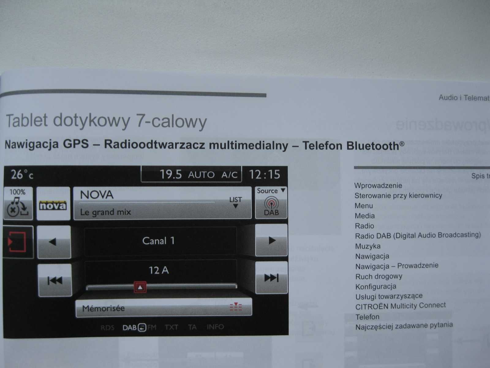 CITROEN C4 Picasso II 13- 18 książka obsługi PL kolorowa oryginał 2015