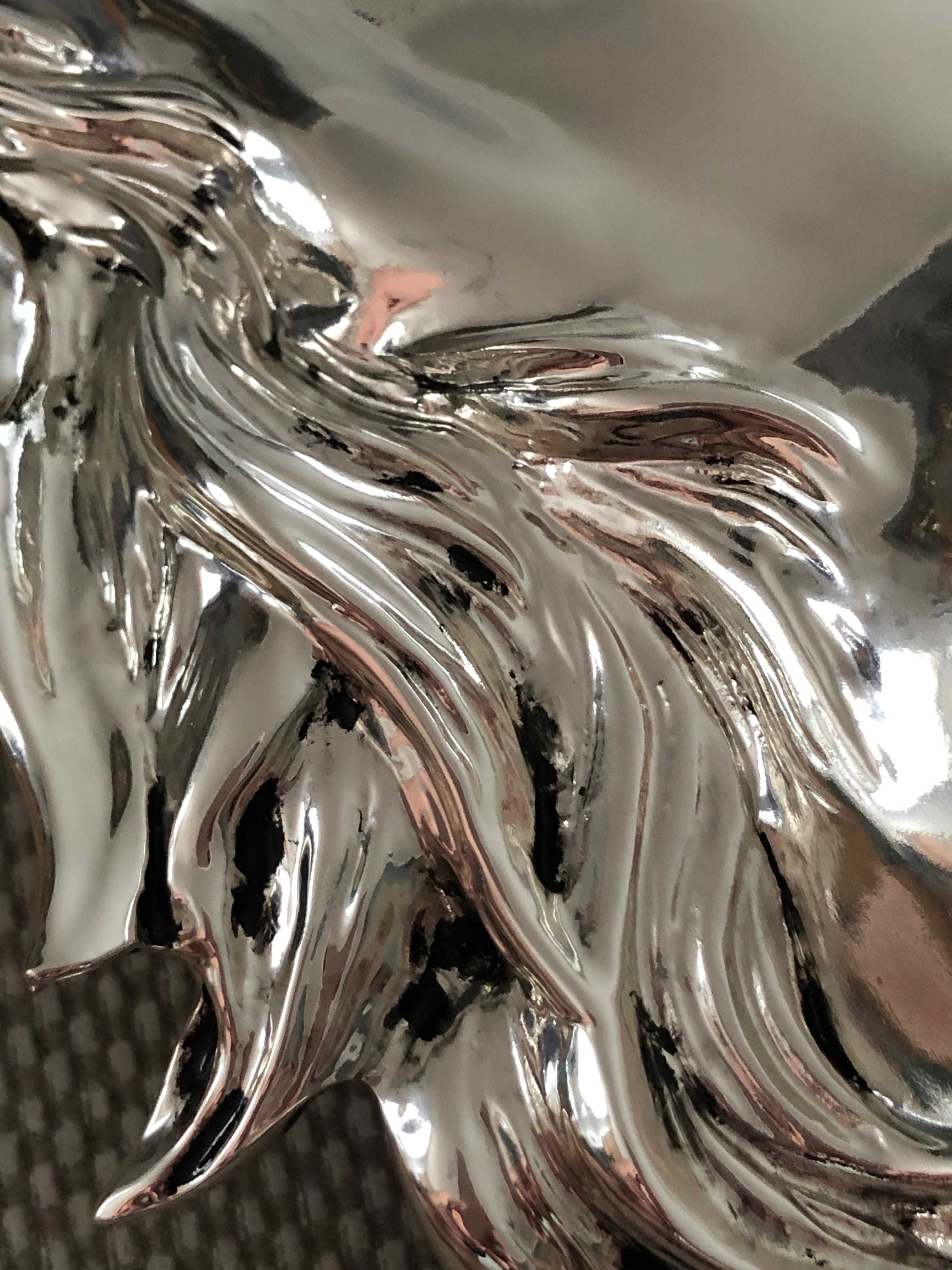 статуэтка лошадь покрыто серебро 925 Италия