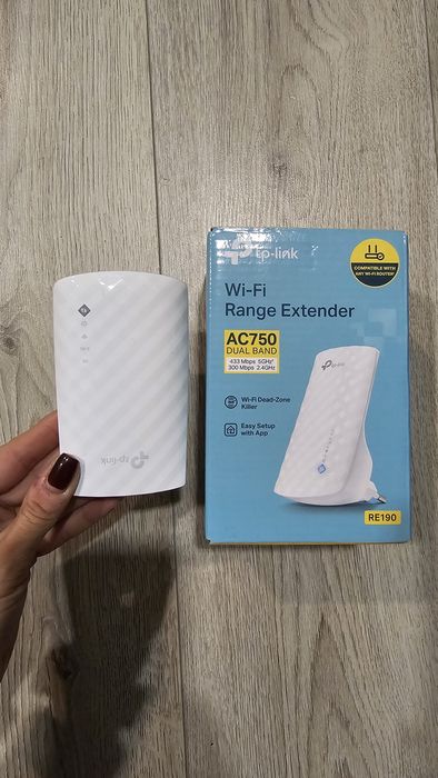 Підсилювач бездротового сигнала TP-Link ac750 re190 ретранслятор