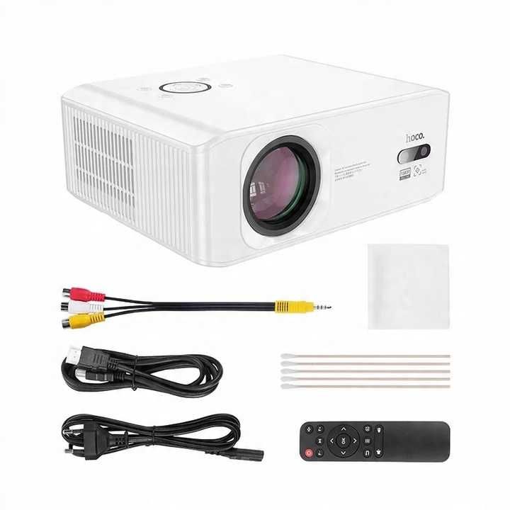 HOCO Projektor LCD Android Wi-Fi 1080P DT3 biały