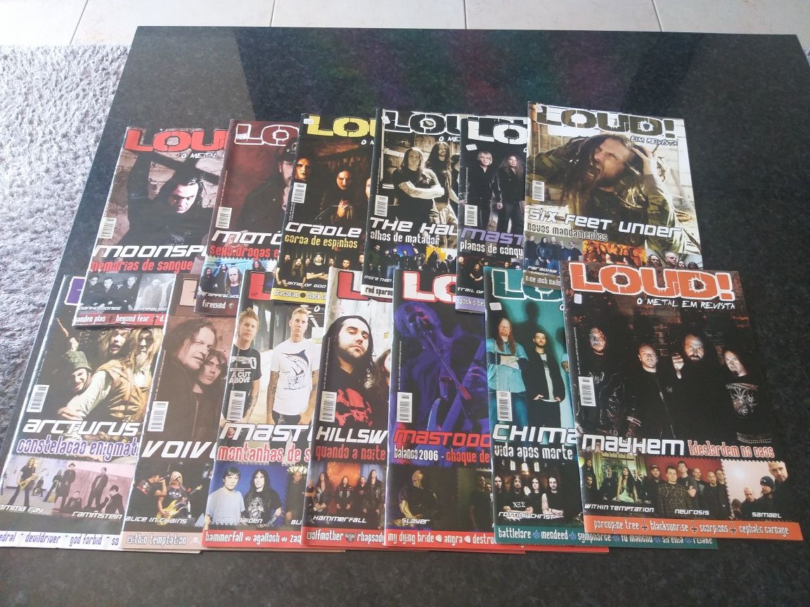 Vendo revistas Loud, Arte Sonora e Blitz