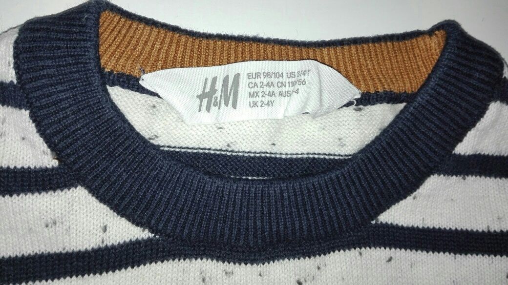 Sweter chłopięcy H&M rozm. 98/104