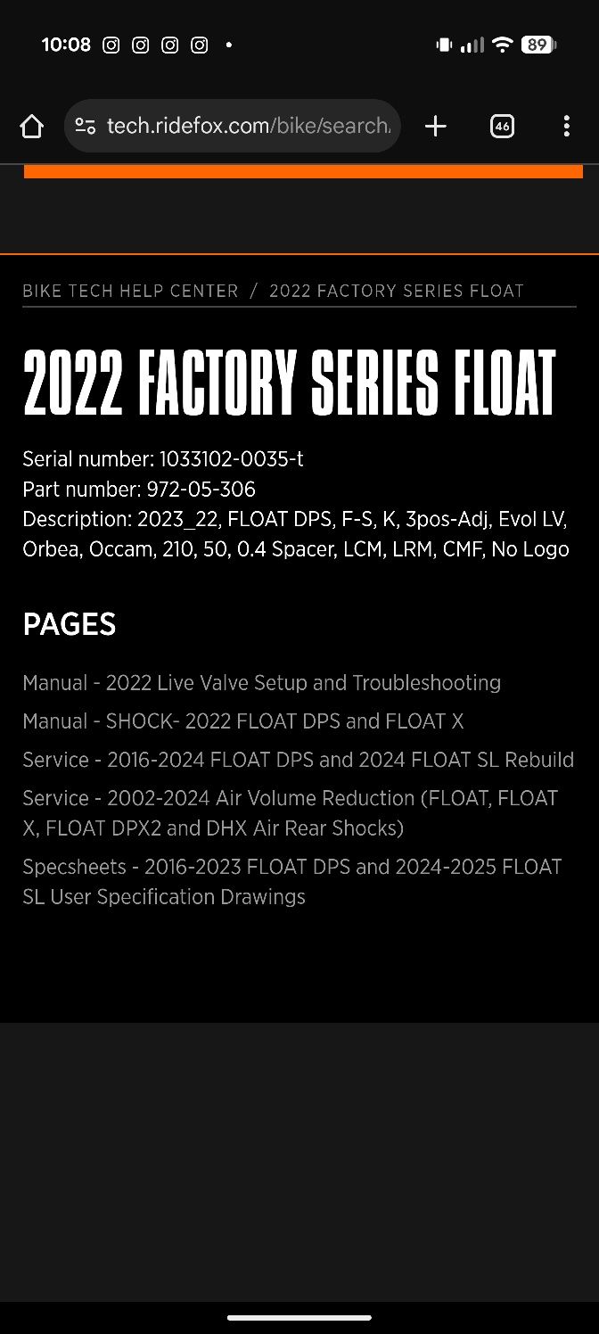 Fox dps factory 2022