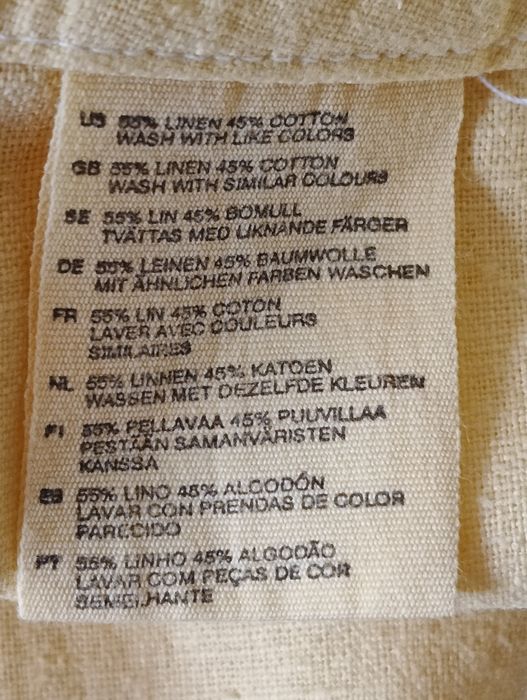 Spódnica z dodatkiem lnu H&M rozm. 36(8)