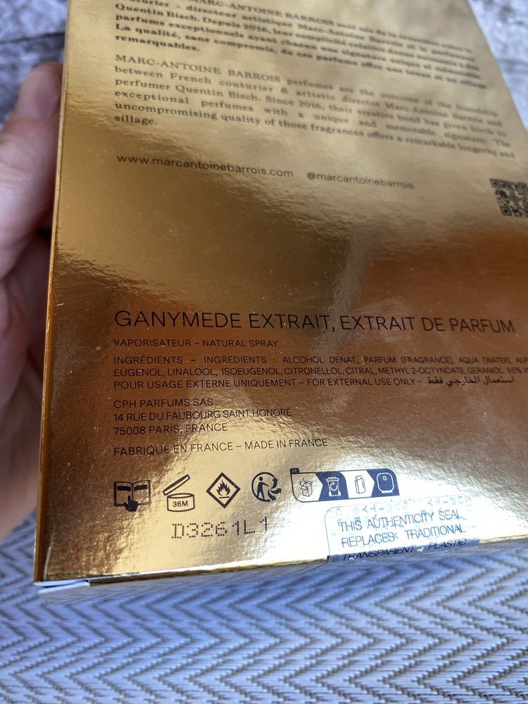 Marc-Antoine Barrois Ganymede Extrait Парфуми