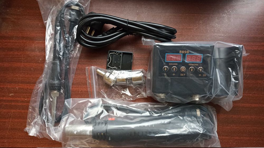 Паяльная станция 8898 ILIBILIB HX36 паяльник + паяльний фен