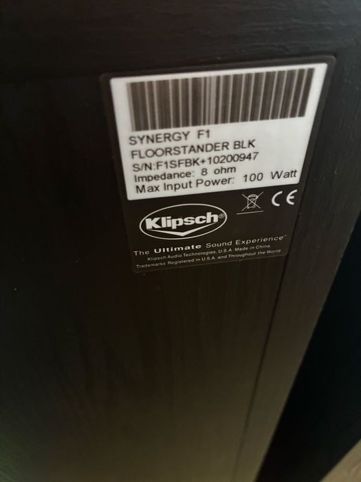 Klipsch synergy f1