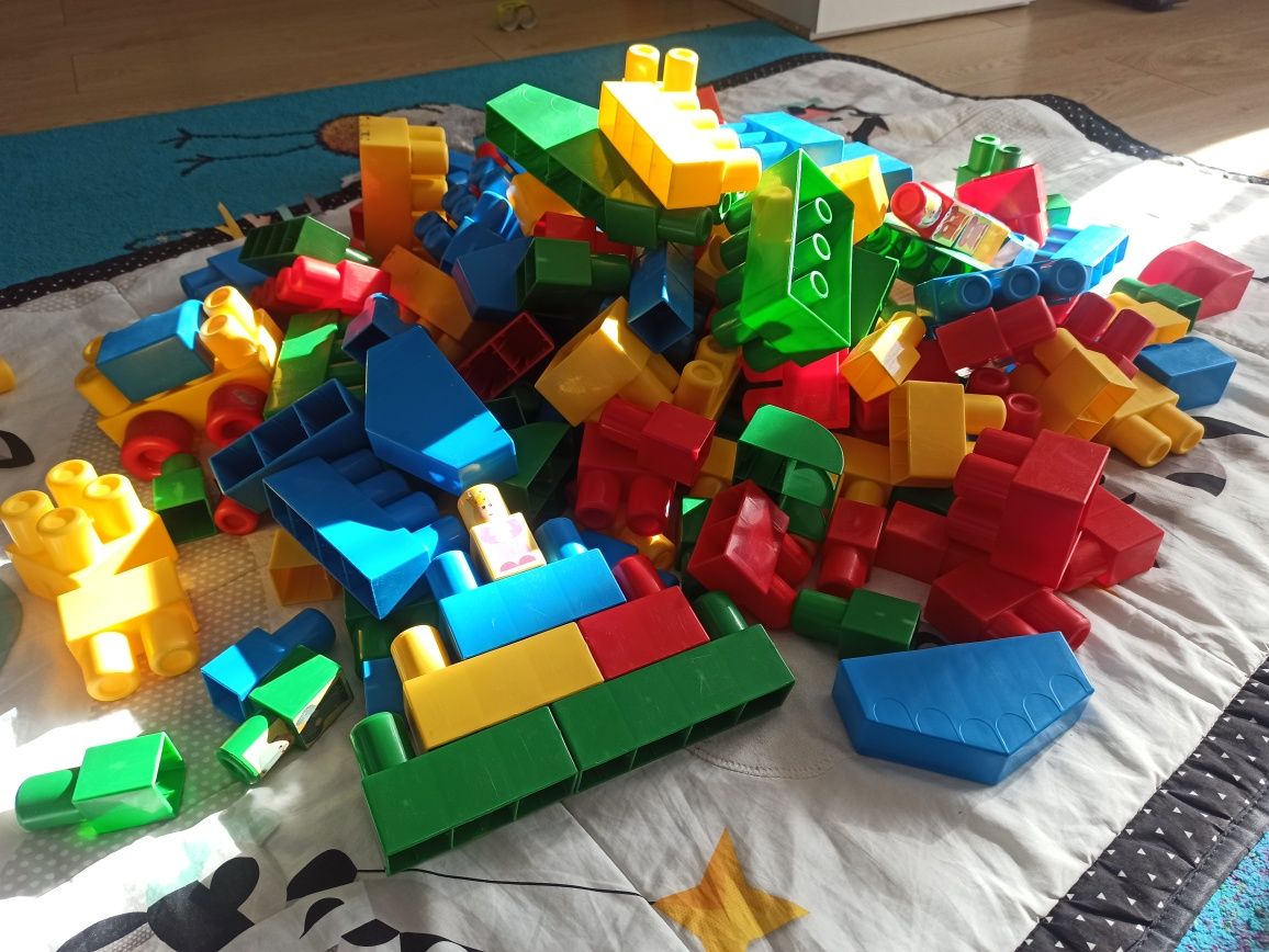 Super klocki Wader duży zestaw 200 elementów