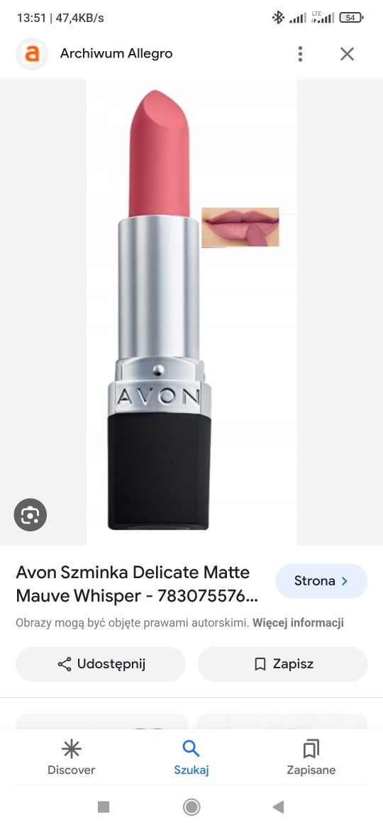 Avon pomadka szminka róż różowe futuristc dream mauve hibiscus country