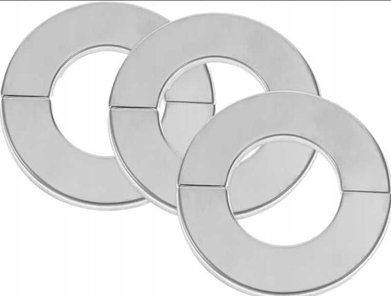 Zaślepka otworów do baterii 3 szt Stal Nierdzewna Kołnierz Prysznicowy