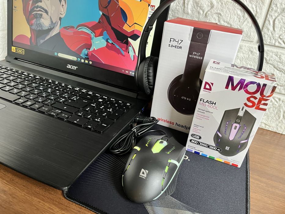 Игровой Acer на Ryzen + Vega + SSD + игры + комплект