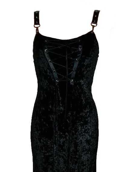 Sukienka DOLLSKILL goth sznurowana harness