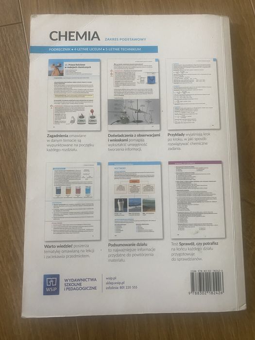Podręcznik do chemii 1, wsip liceum  technikum, chemia, reforma 2019