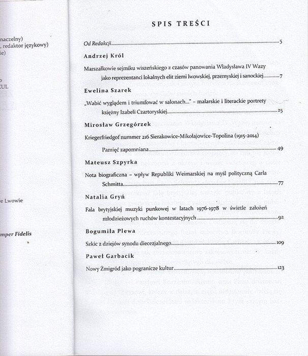 Zeszyty Historyczne Semper Fidelis 1(7) / 2014, praca zbiorowa