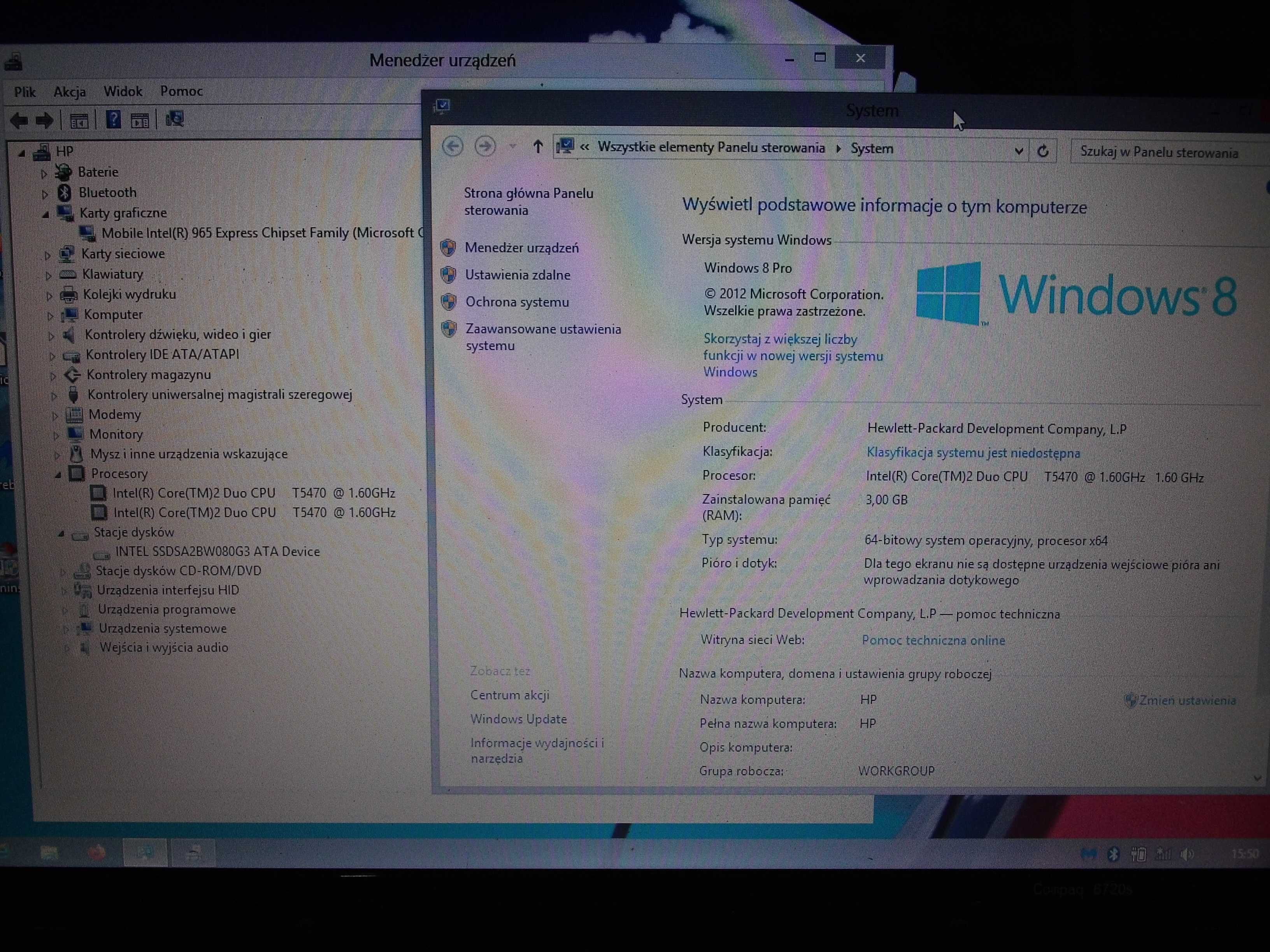 Laptop HP Compaq 6720s do diagnostyki i nie tylko