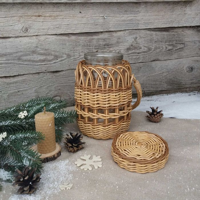 Обплетена баночка для освячення води