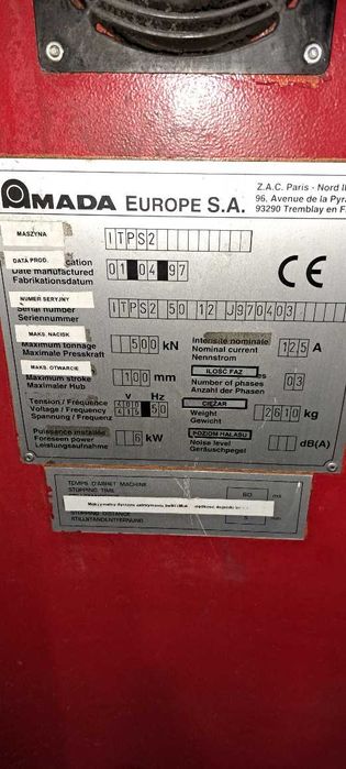 Hydrauliczna prasa krawędziowa AMADA