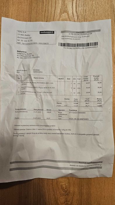Błotniki rowerowe Simpla Raptor MTB 24-28 nowe