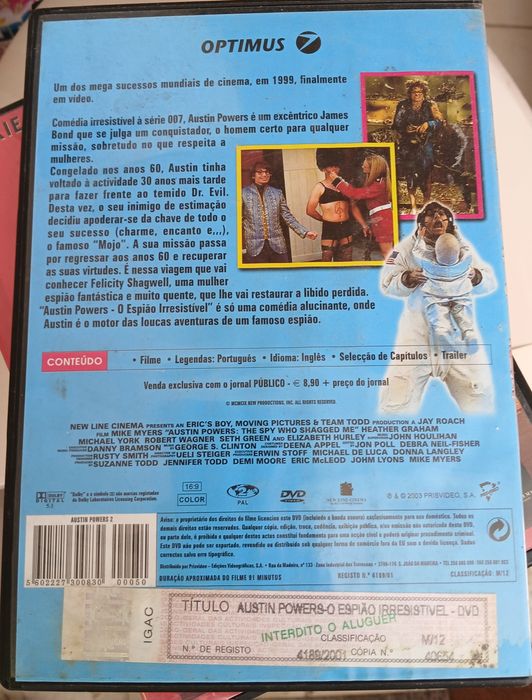 DVD Austin Powers O Agente Irresistível