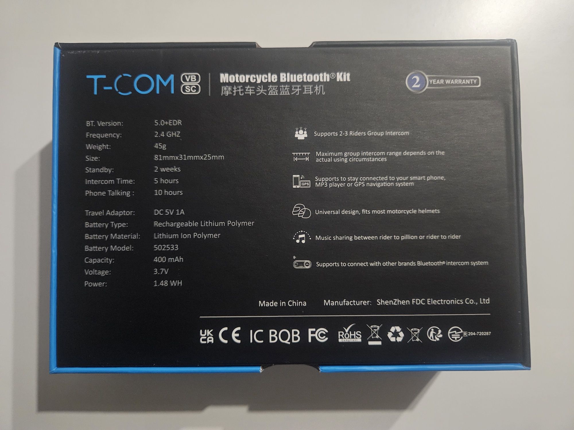 Freedconn T COM VB Bluetooth Interkom Zestaw Słuchawkowy do kasku