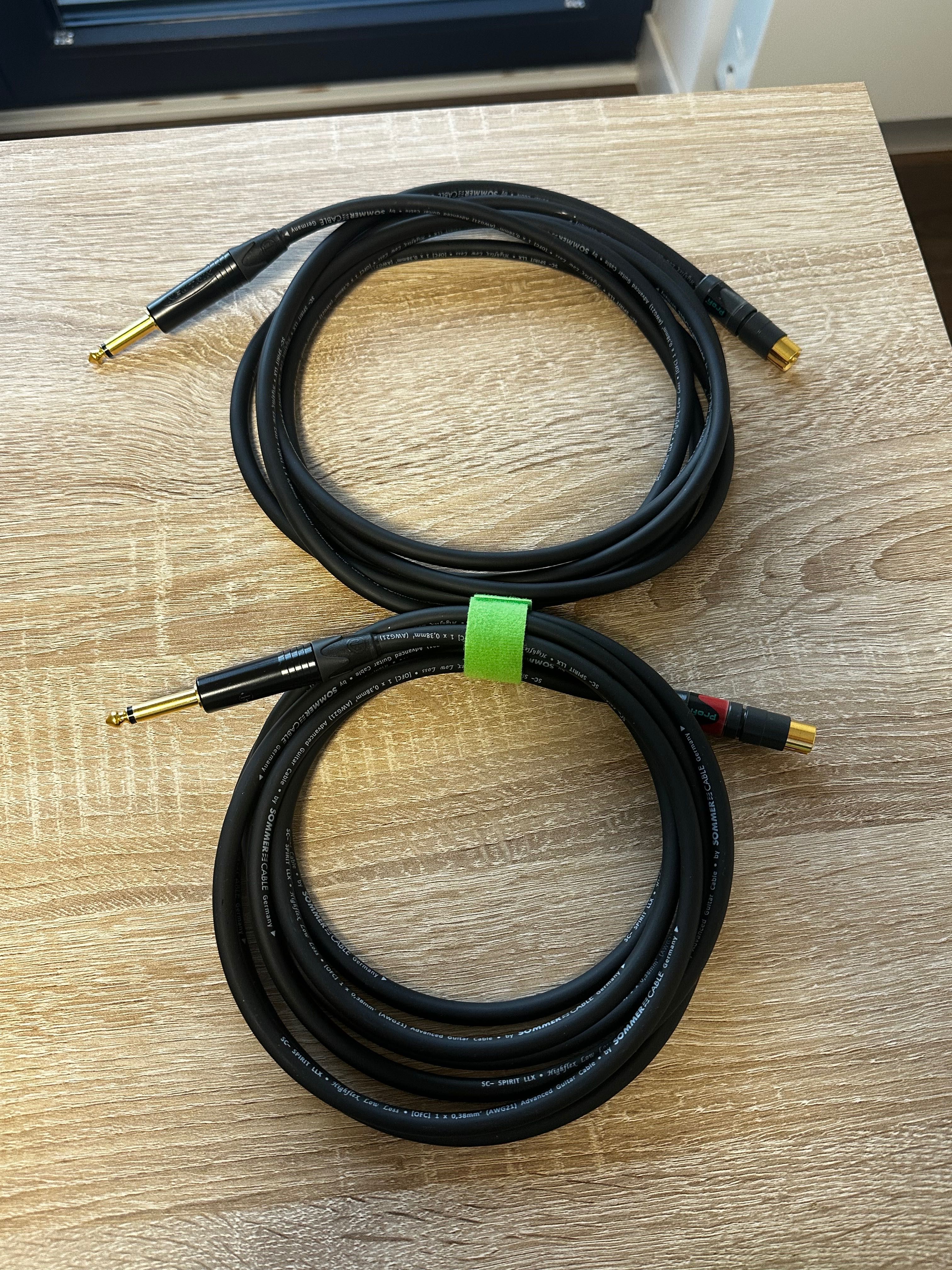 Kabel audio RCA TS RCA - Jack Neutrik Sommer 3 metry sztuk 2