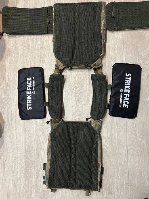 Плитоноска Збільшенна Ukrarmor PRO + бокові бал пакети