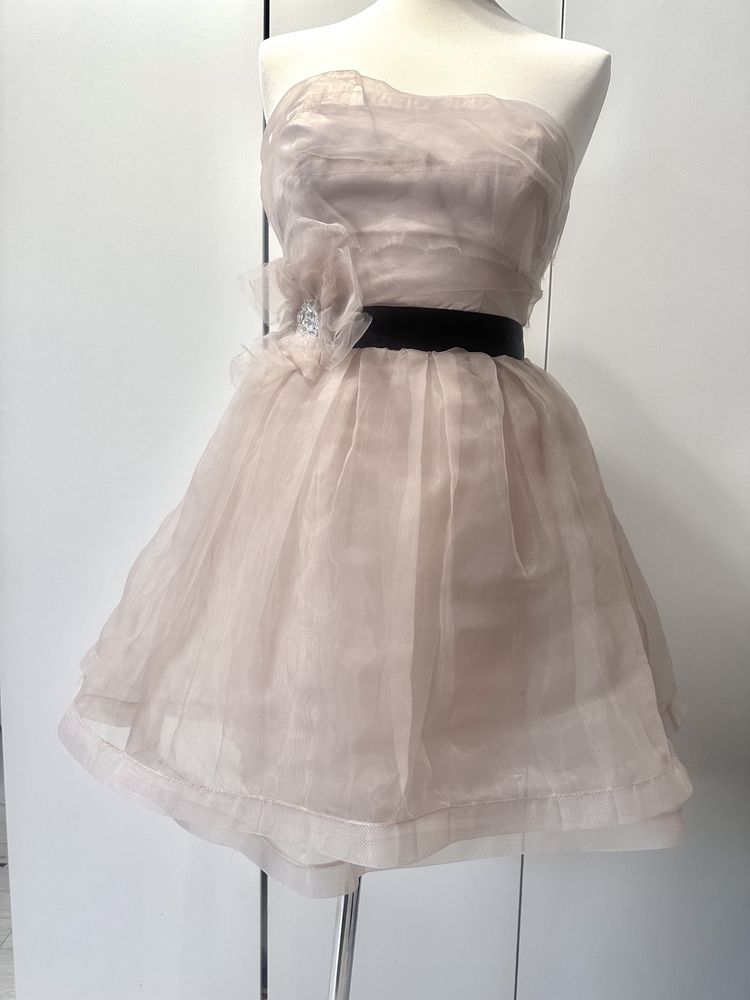 Sukienka Lipsy London chłodny beż r.10 czyli 38/M
