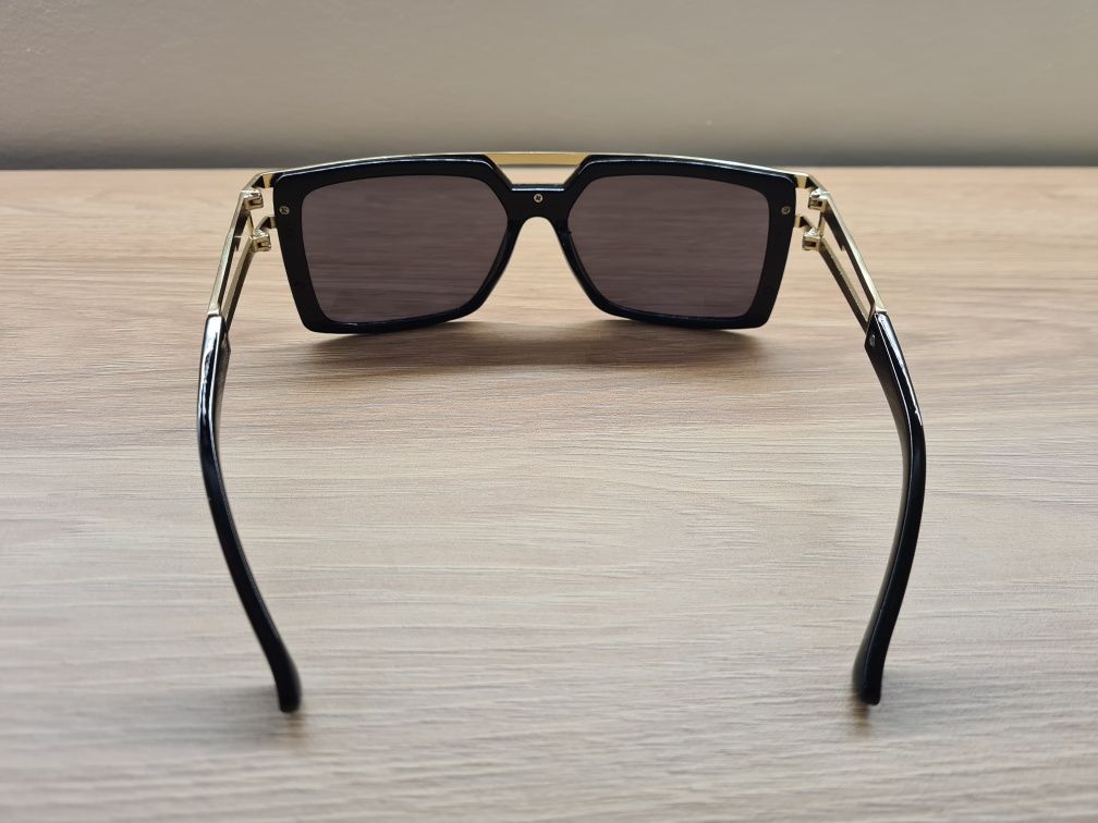 HIT Nowe Okulary Polaryzacyjne Przeciwsłoneczne UV400 Czarno Złote