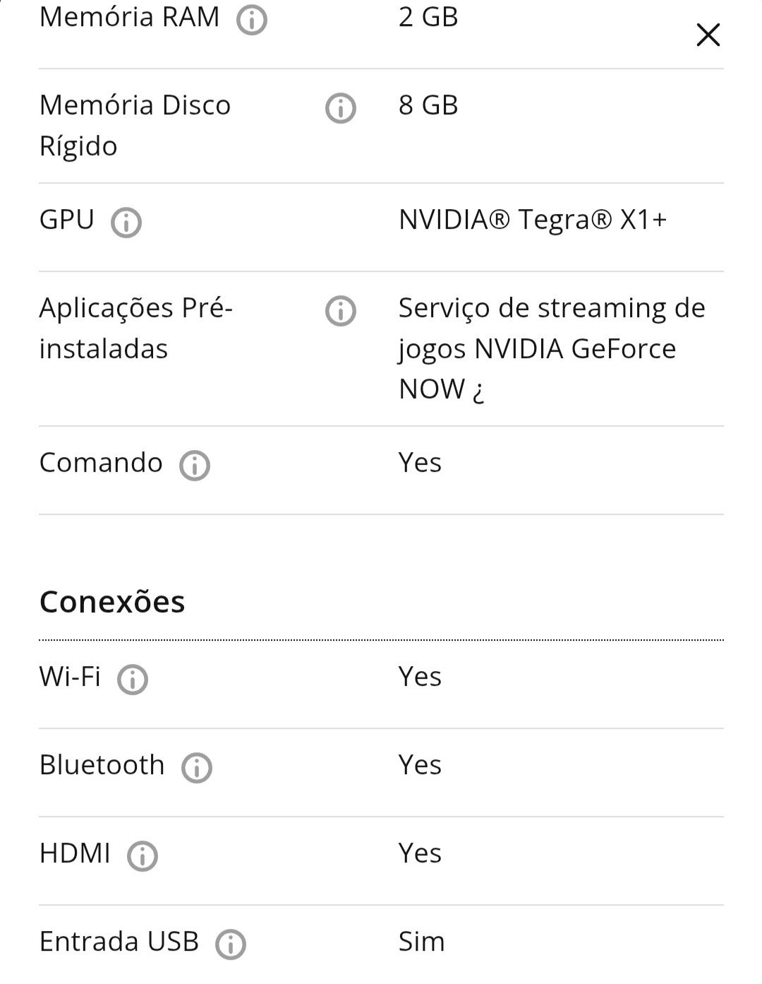 Vendo box Nídia android 4K  nova