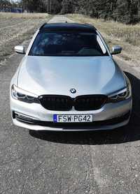 BMW Seria 5 Bezwypadkowy ASO Gwarancja Autostradowy przeb+PO SERWISIE + Faktura