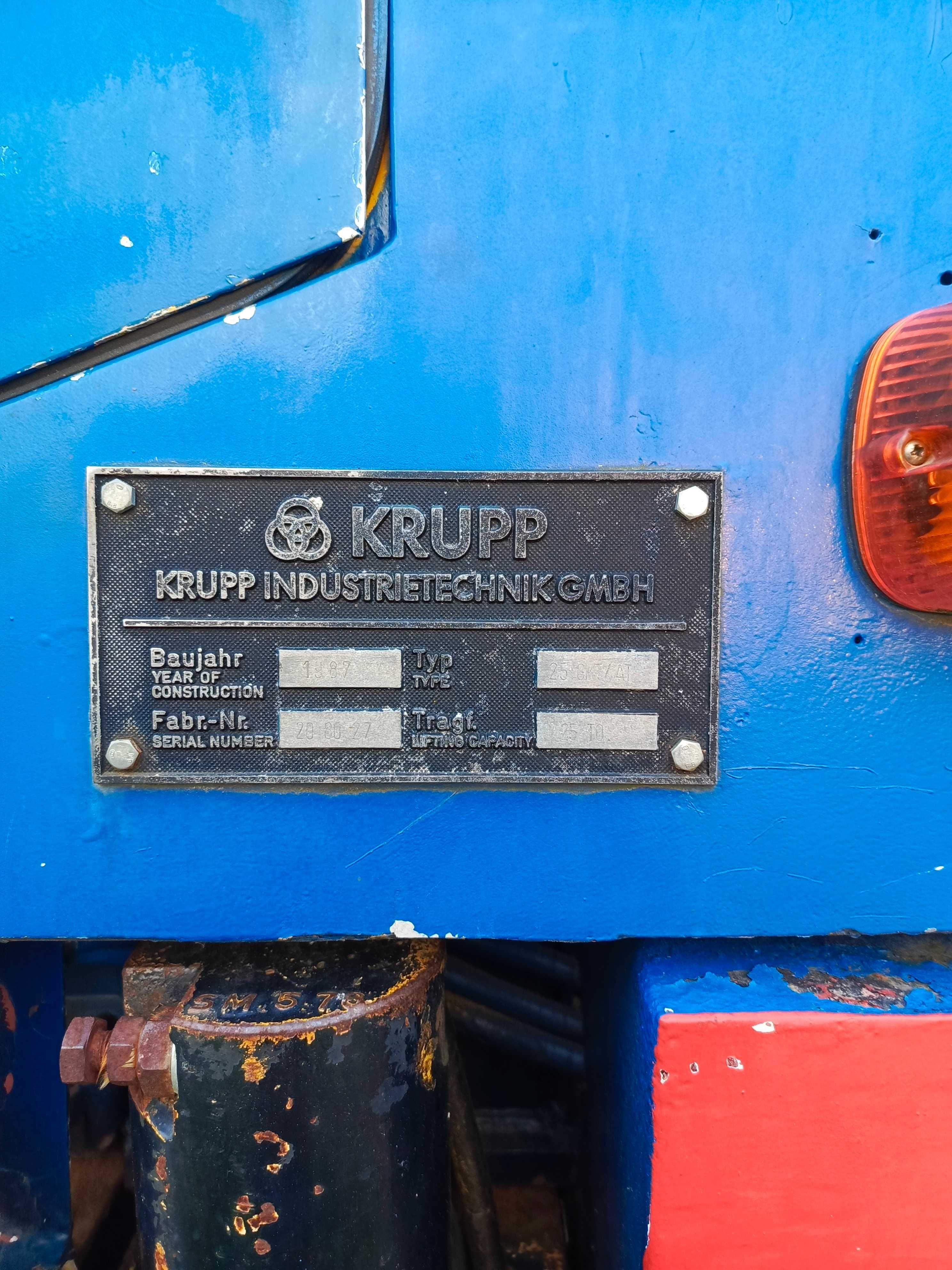 dźwig żuraw samojezdny krupp kmk 2025