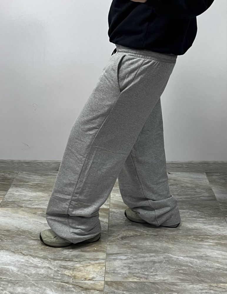 Широкі нові сірі спортивки Baggy Sweatpants широкие штаны серые багги