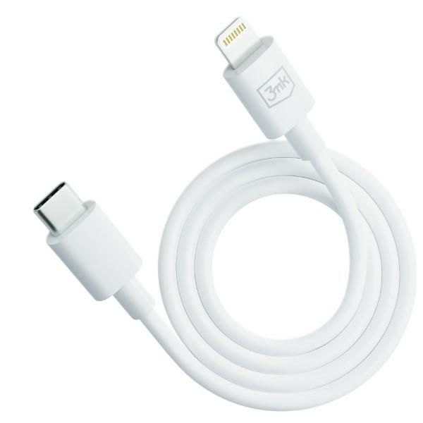 3MK Hyper Cable USB-C - Lightning20W 1.2m Biały/White Kabel
