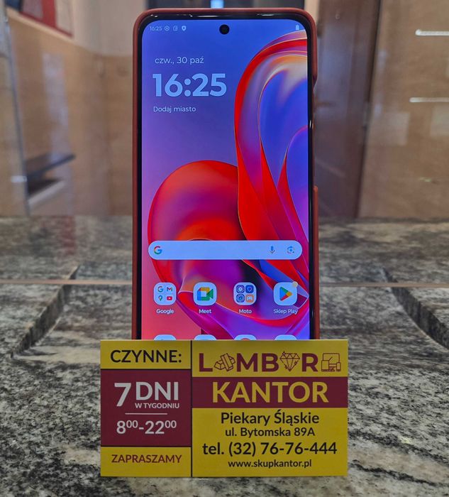 (4118/25) MOTOROLA MOTO EDGE 50 - 12GB RAM / 512GB / Kolor Czerwony