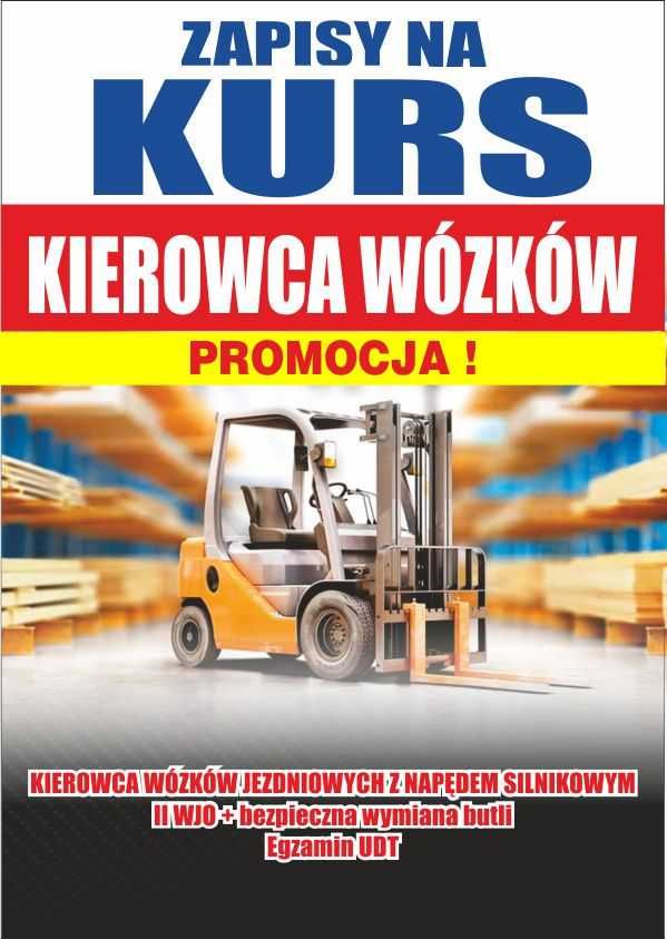 kurs Operator wózków widłowych z wymianą butli