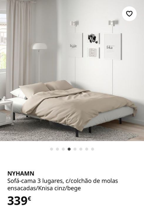 Sofa cama sem capa exterior