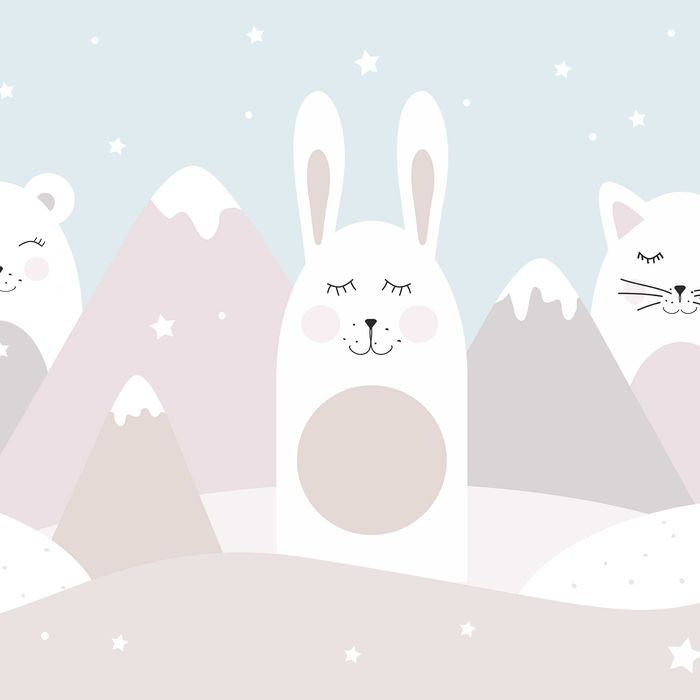 Fototapeta Dla Dzieci Miś Kot Zajączek Zwierzęta 3D Twój Rozmiar+ KLEJ