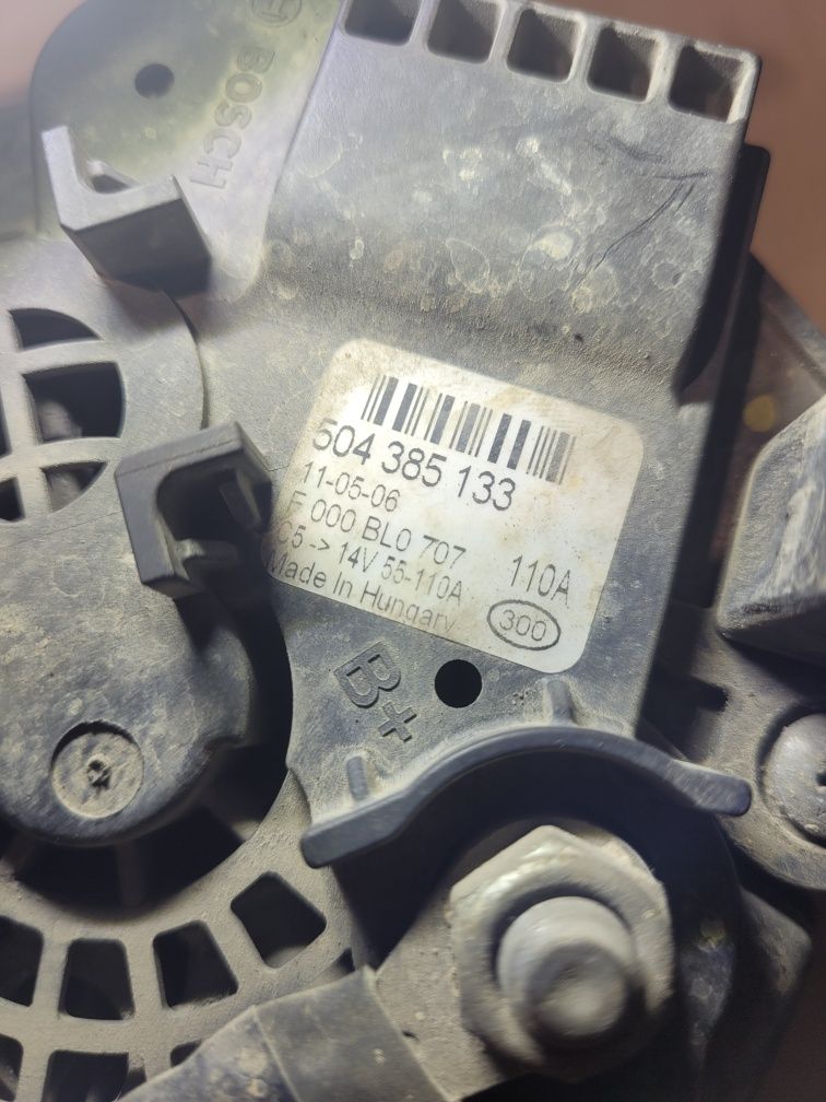 Alternator Bosch 110A fiat Ducato citroen Jumper boxer 2.3JTD 2011r